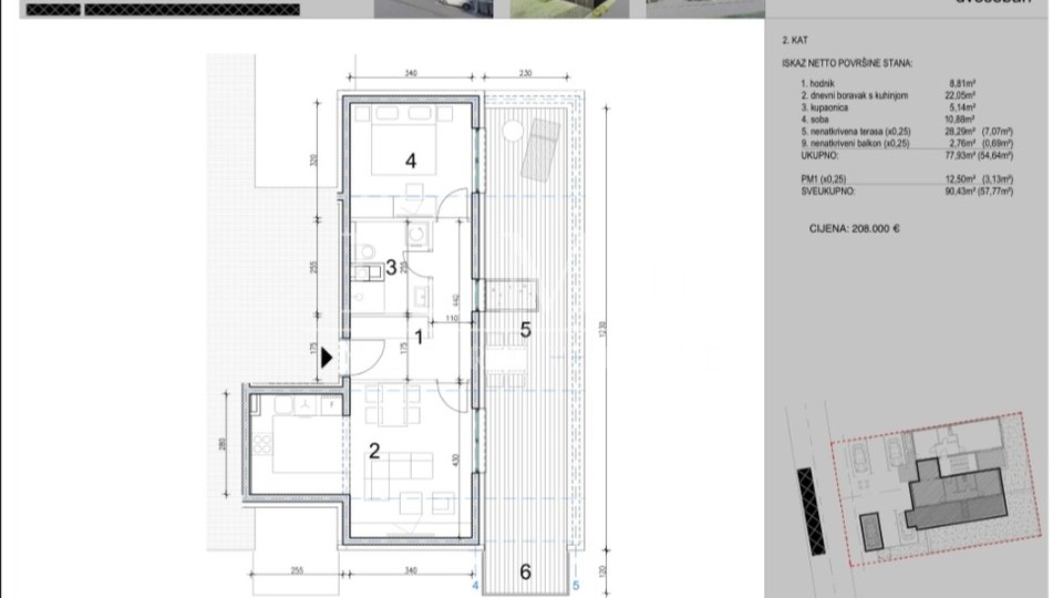 Appartamento, 57 m2, Vendita, Zagreb - Borovje