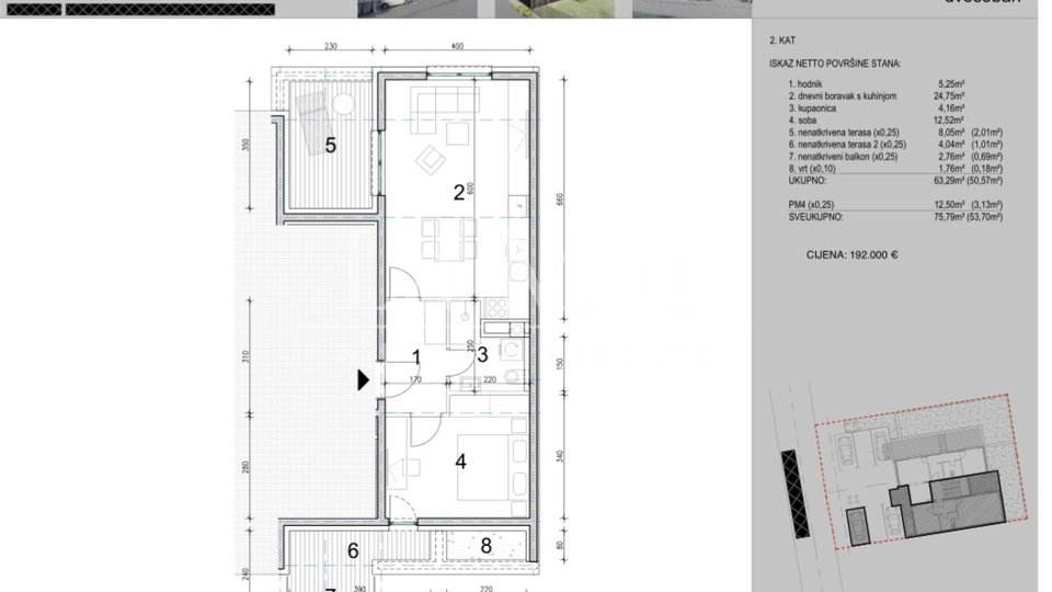 Wohnung, 53 m2, Verkauf, Zagreb - Borovje